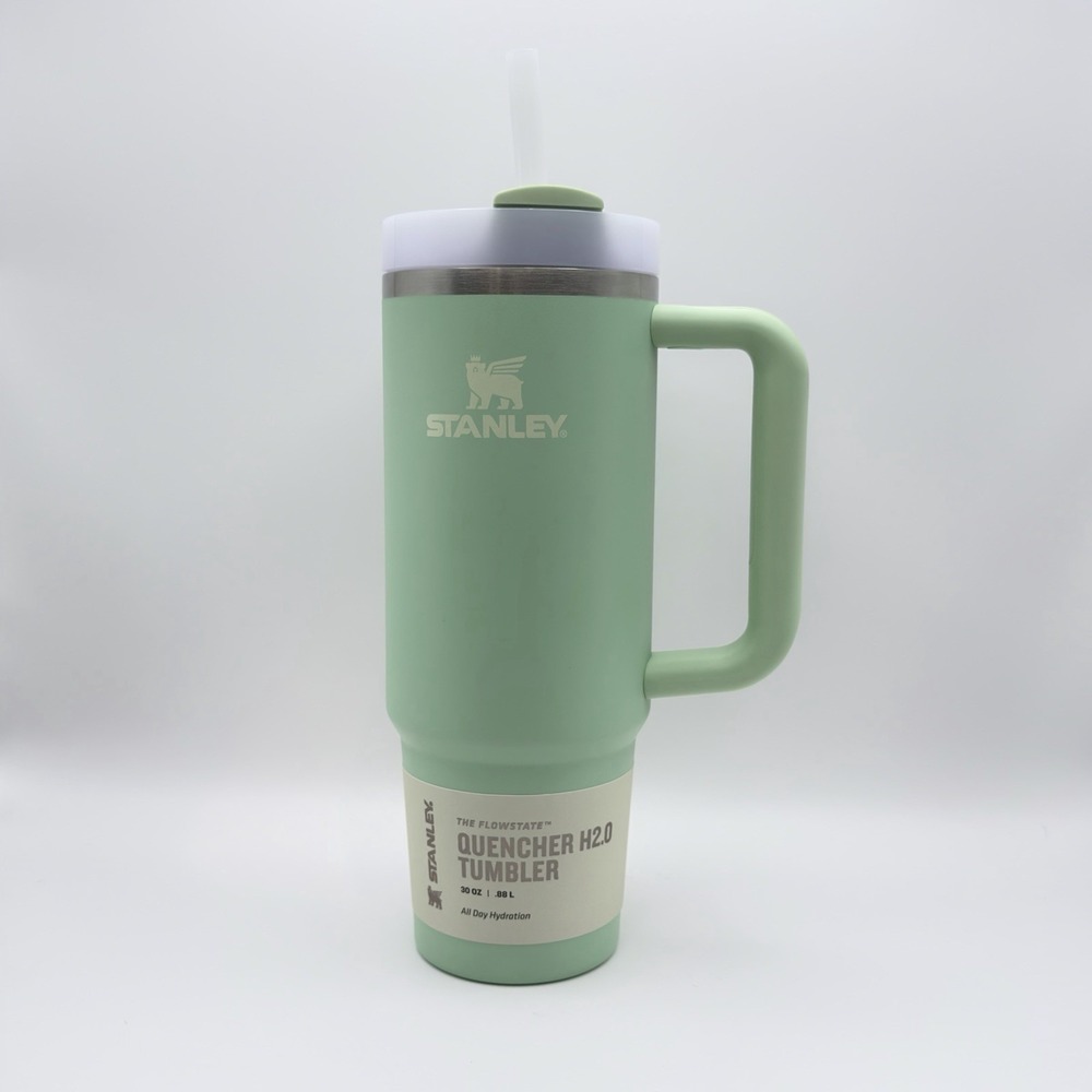 Stanley Quencher H2.0 Tumbler 30oz Flowstate Lid Insulated Pistachio Handle